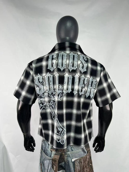 Short sleeve button up( Gods Soldier)